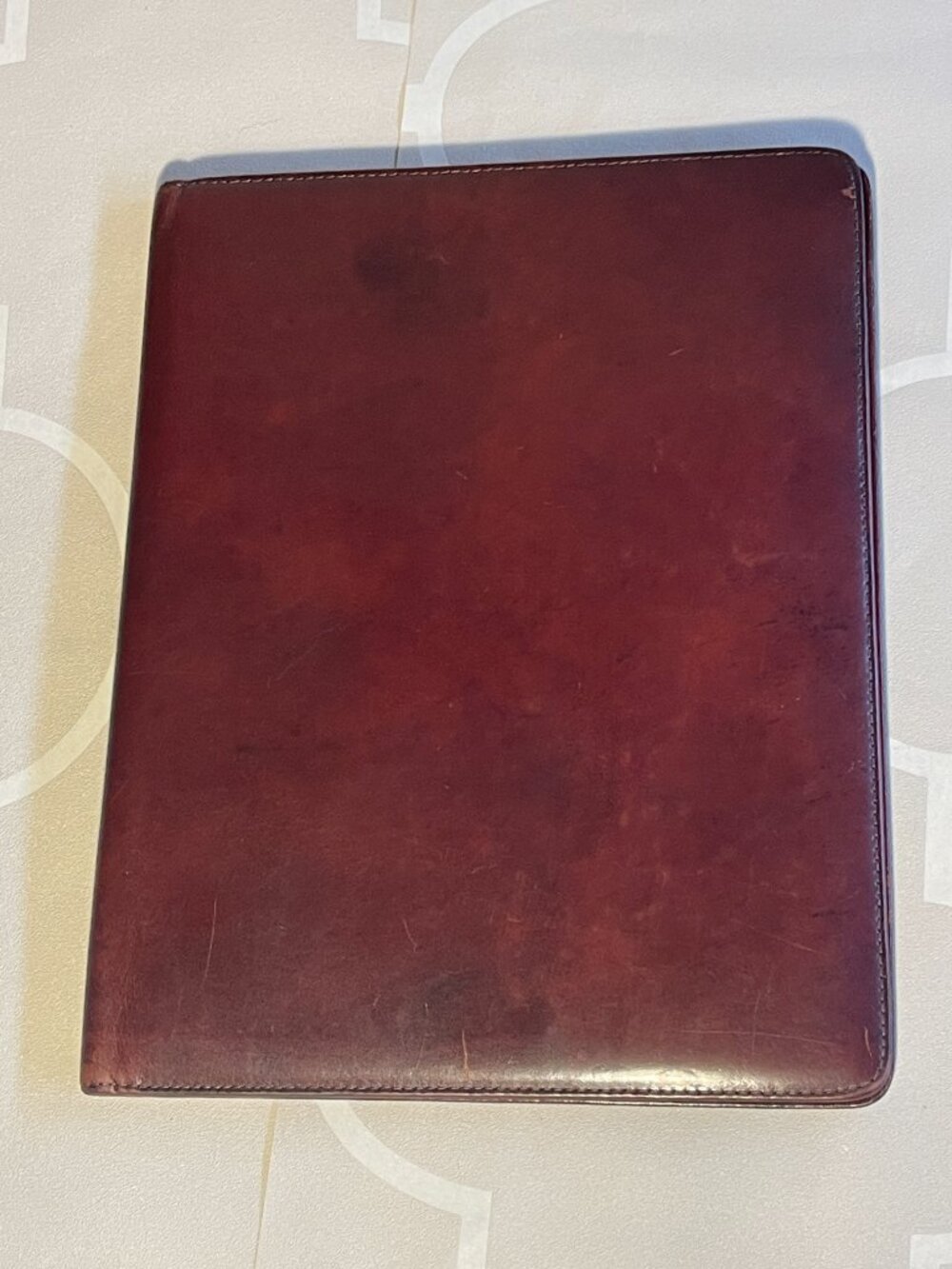 Bosca Old Leather Hand-Stained Italian Leather Padfolio – Burgundy | Made in USA